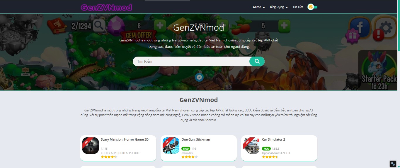 Giới thiệu trang web GenZVNmod