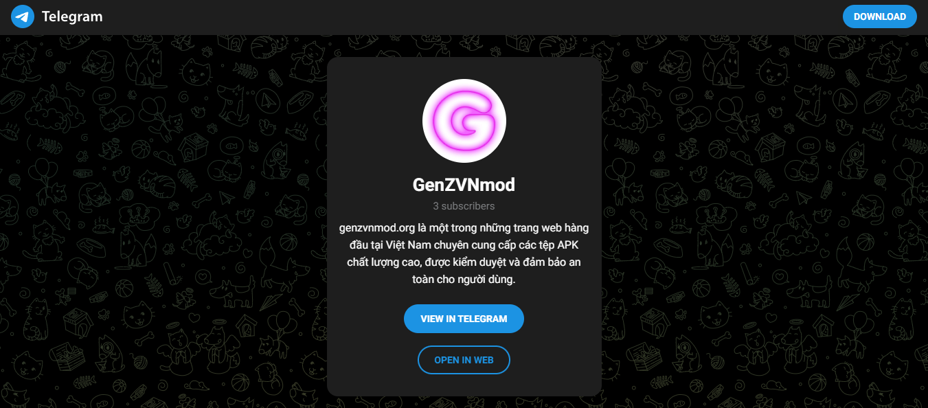 Tham gia Channel Telegram Group của GenZVNmod